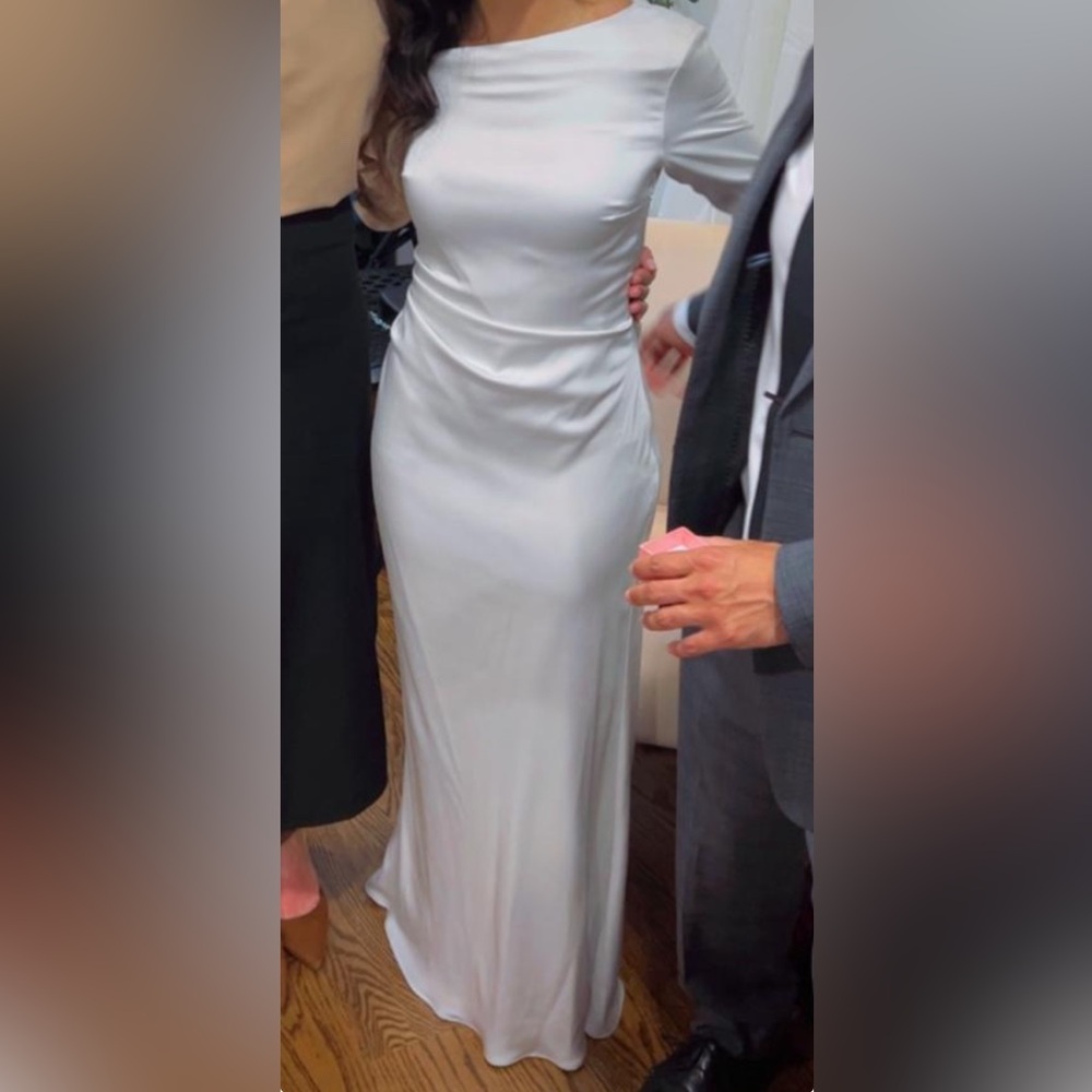 Elegant White Evening Gown